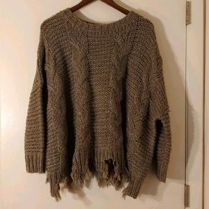 Lumiere oversized knitted sweater